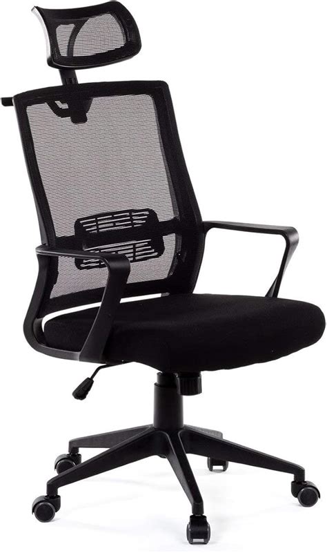 Sklum Chaise De Bureau Avec Roulettes Et Appui T Te Teill Black