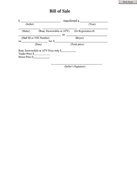Atv Bill Of Sale Mn Complete With Ease Airslate Signnow