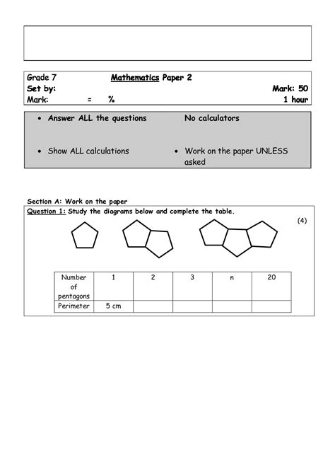 Grade Term Tests Oefen Jou Wiskunde