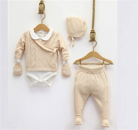 Плетен сет за новороденче - Baby Kids Dado