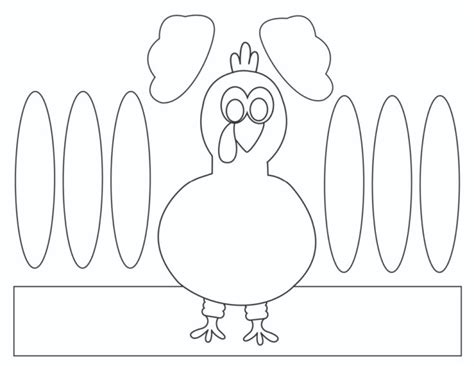 Turkey Headband Craft Template