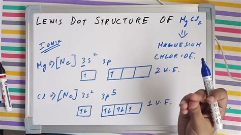 Lewis Dot Structure Of Mgcl2 Magnesium Chloride Structure And Hybridisation Youtube