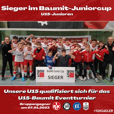 U15 JungAdler qualifizieren sich für den Event Baumitcup ASV 1860