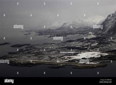 airport Svolvaer, Norway, Lofoten Islands, Vagan, Svolvaer Stock Photo - Alamy