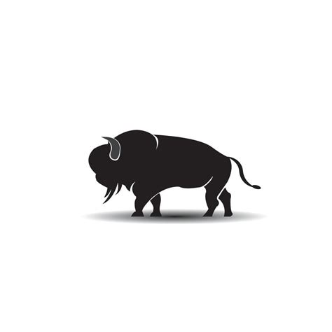 Bison logo icon vector template illustration 13450060 Vector Art at ...