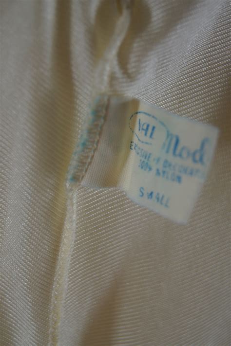 Vintage Val Mode Lingerie Cream Nightgown Etsy