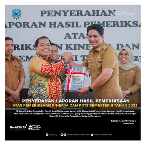 Terima LHP BPK Perwakilan Sultra Pj Bupati Buteng Berkomitmen