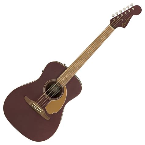 Fender Malibu Player Electro Acoustic Burgundy Satin At Gear4music