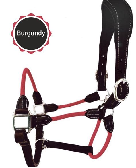 Deluxe Leather And Rope Hybrid Padded Halter Payless Saddlery