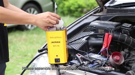 Autool Sdt Use Demo Video Car Oil Pipe Evap Smoke Leak Locator