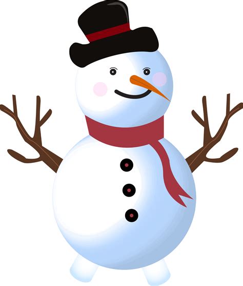 Cute Snowman Design Christmas Design With A Happy Snowman A Winter