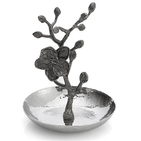 Michael Aram Black Orchid Modern Classic Stainless Steel Ring Holder