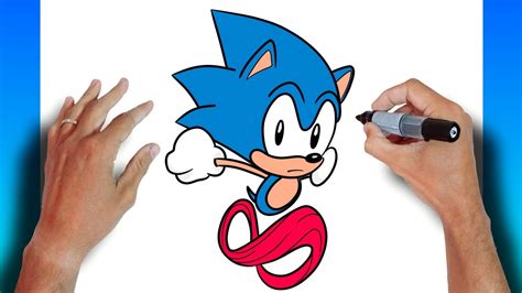 Como Desenhar O Sonic Correndo Muito F Cil Youtube