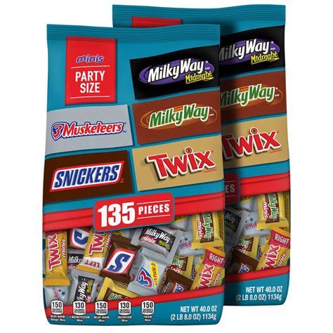 Buy Snickers Twix Milky Way And 3 Musketeers Variety Pack Fun Size