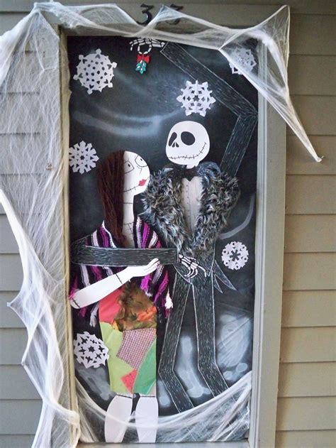 The Tim Burton Halloween Door Door Decorations Pinterest Doors