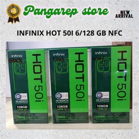 Jual INFINIX HOT 50i 6 128 NFC New Garansi Official Pangarep Store Shopee Indonesia