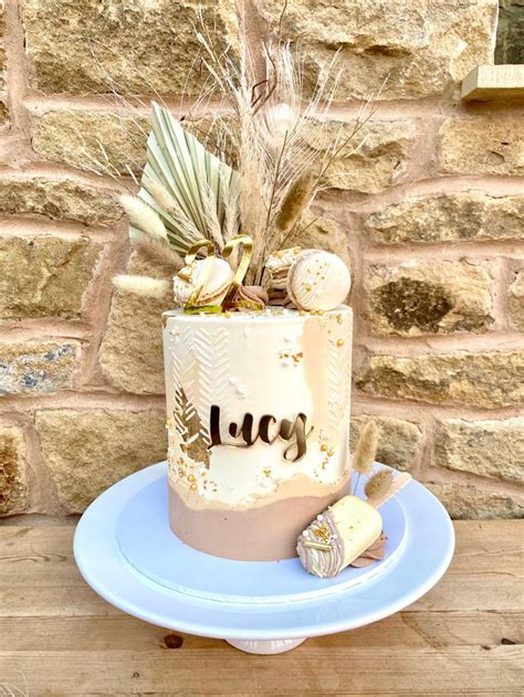 Boho Style Cake 18th Birthday Cake Beautiful Birthday Cakes Elegant