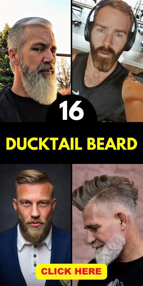 Embrace A Classic And Sophisticated Look With A Ducktail Beard This Stylish Facial Hair Style