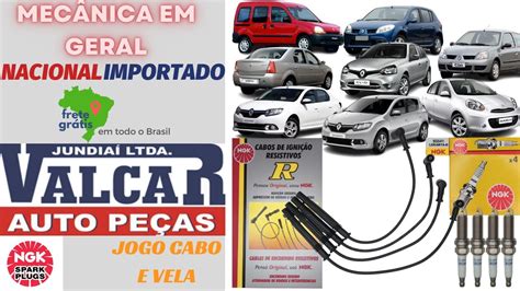 Jogo Cabo E Vela March Clio Sandero Logan Kangoo V D D