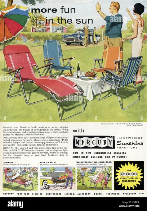 1960s Uk Mercury Magazine Advert Stock Photo Alamy