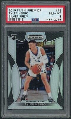 2019 Panini Prizm Draft Tyler Herro Kentucky 79 PSA 8 NM MT Rookie