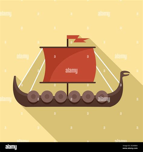 Viking Long Boat Stock Vector Images Alamy