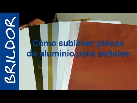 Láminas colores de aluminio sublimable BRILDOR