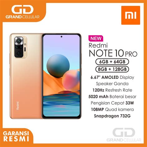 Jual Redmi Note 10 Pro 8gb Ram 128gb Rom 6gb Ram 128gb Rom Garansi