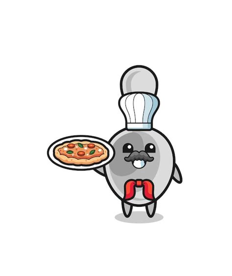 Premium Vector Spoon Character As Italian Chef Mascot