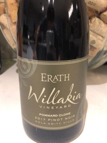 Erath Willakia Vineyard Pommard Clone Pinot Noir Vivino Us