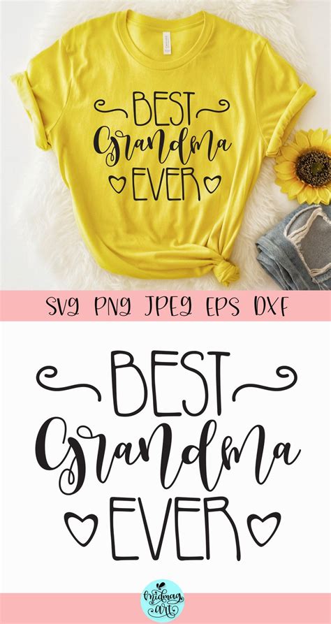 Best Grandma Ever Svg Most Loved Grandma Svg Grandma Svg Etsy