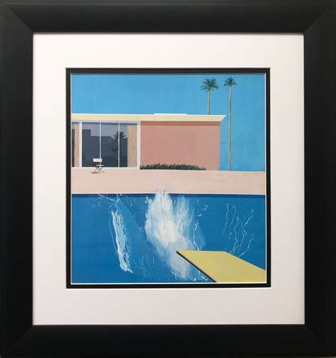 David Hockney A Bigger Splash Newly Custom Framed Book Folio Derived