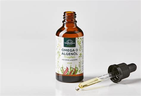 Vegane Omega 3 Algenöl Tropfen Mit Dha Epa Und Dpa 50 Ml Von