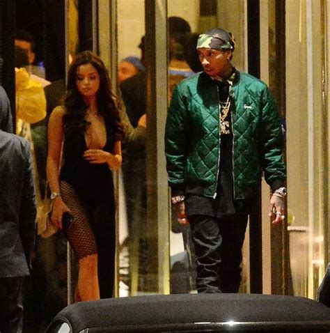 Tyga And Rumoured New Girlfriend Lingerie Model Demi Rose Pictured On Their Way To Gotha