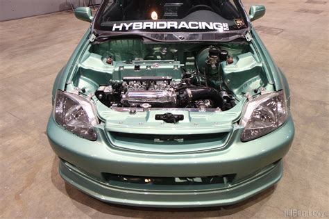 K Swapped EK Hatchback In Custom Green BenLevy