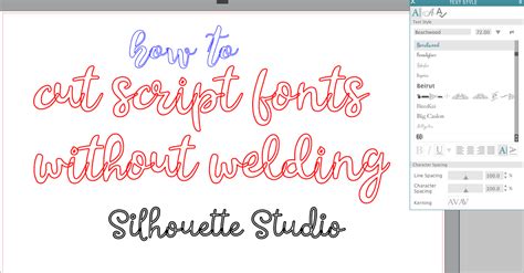 Trick to Cutting Script Fonts Without Welding - Silhouette School