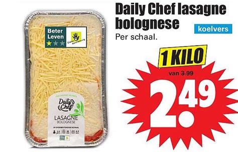 Daily Chef Lasagne Bolognese Aanbieding Bij Dirk Folders Nl