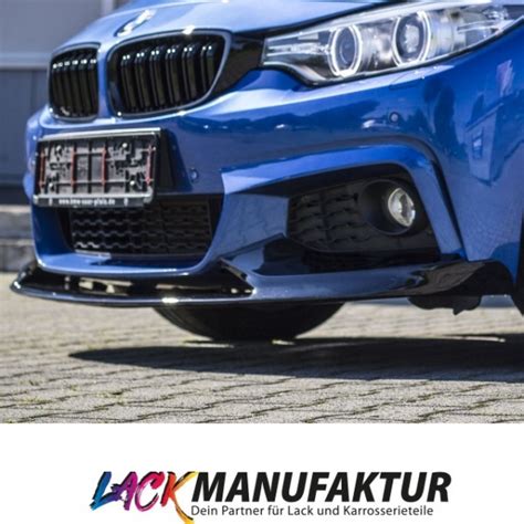 Lackiert Schwarz Glanz Front Spoiler Lippe Sport Performance F R Bmw