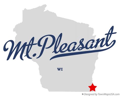 Map of Mt.Pleasant, Racine County, WI, Wisconsin