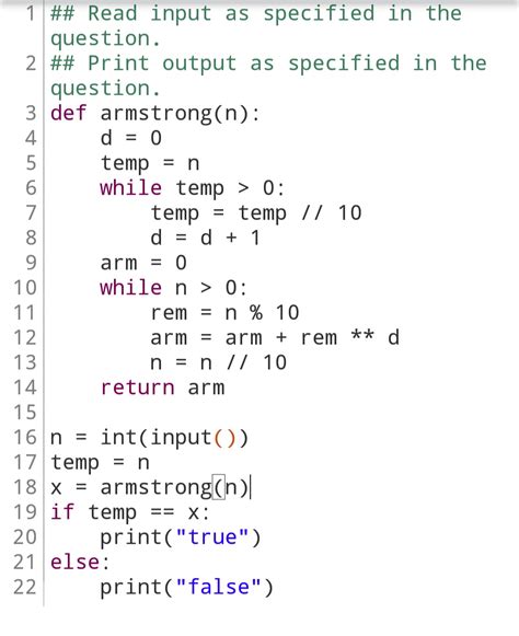 Armstrong Number In Python Python Program To Check Armstrong Number