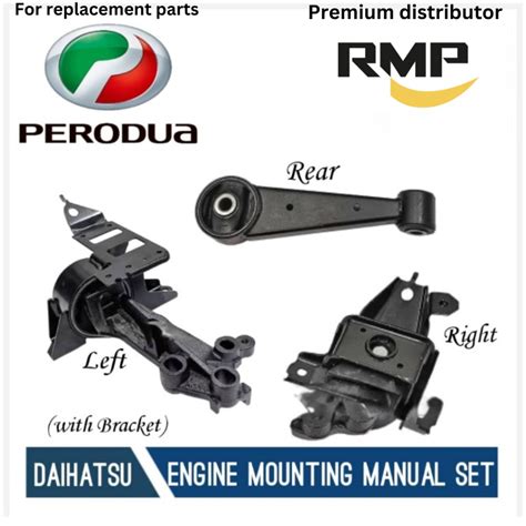 Perodua Engine Mounting Manual Set With Bracket For Perodua Axia L