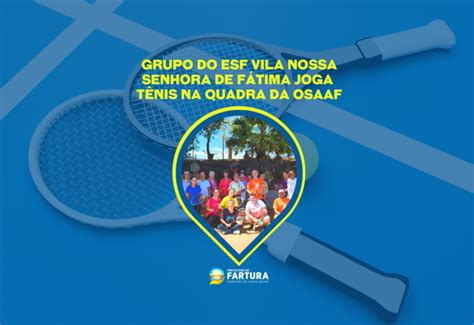 Not Cia Grupo Do Esf Vila Nossa Senhora De F Tima Joga T Nis Na