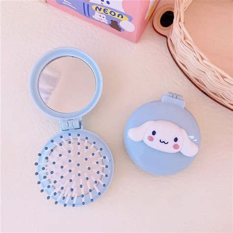 Peine De Masaje Plegable Con Bolsa De Aire De Color Caramelo Kawaii