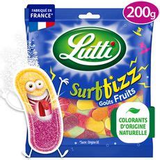 LUTTI Assortiment bonbons langues surffizz aux fruits 200g pas cher à