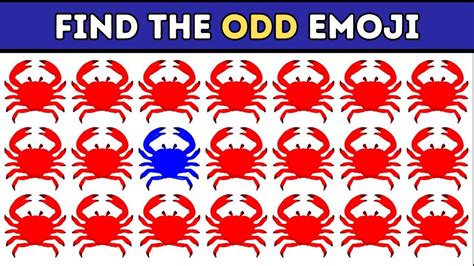 Finden Sie Odd One Out Emoji Quiz Leicht Mittel Schwer Unm Glich