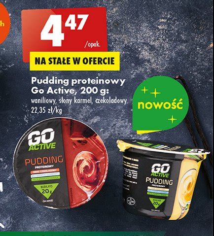 Pudding proteinowy słony karmel Go active cena promocje opinie