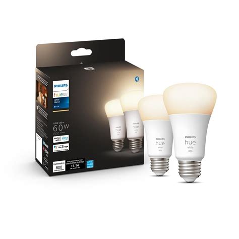 Reviews for Philips Hue 60-Watt Equivalent A19 LED Smart Soft White Dimmable 2700 (K) Light Bulb ...