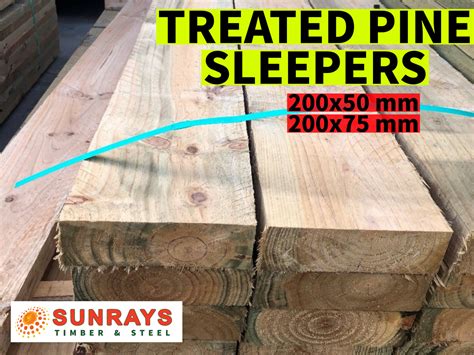 Treated Pine Sleepers Sunrays Timber And Steel