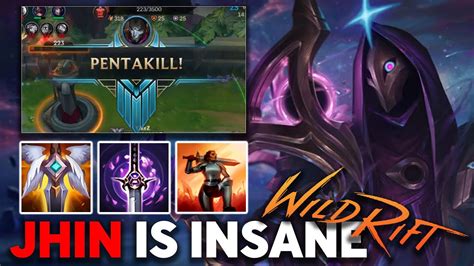 Top Server Jhin Penta Kill In Ranked Jhin Build Rune Wild Rift