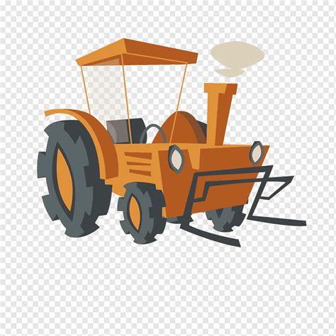 Agriculture Farm Cartoon Cattle Farm Tractor Car Sticker Transport